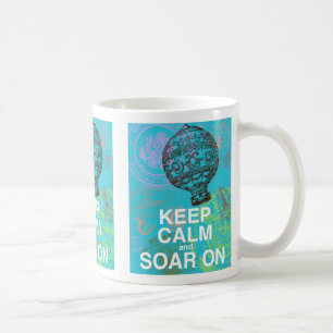 Hou kalm en zacht op leuke kunstafdrukken koffiemok