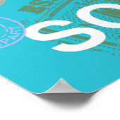 Hou kalm en zand op het leuke poster (Hoek)