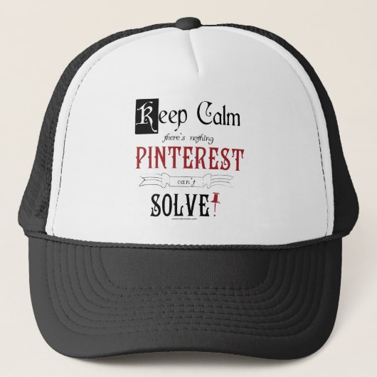 Hou kalm, er is niets dat niet kan oplossen trucker pet (Voorkant)