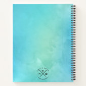 Hou kalm handvat op Crafts Blue Waterverf Notitieboek (Achterkant)