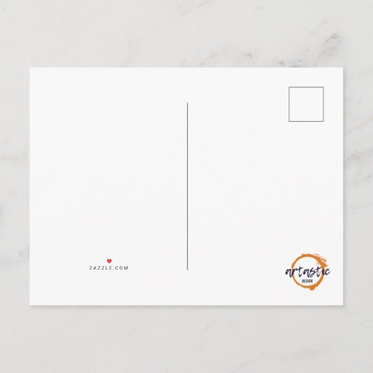 'Hou kalm, het is alleen Halloween' briefkaart (Achterkant)