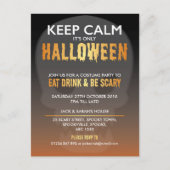 'Hou kalm, het is alleen Halloween' briefkaart (Voorkant)