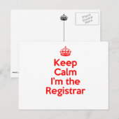 Hou kalm ik ben de griffier in het rood briefkaart (Voorkant / Achterkant)