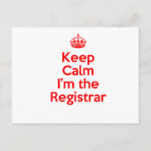 Hou kalm ik ben de griffier in het rood briefkaart (Voorkant)