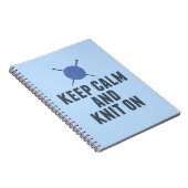 Hou kalm in het kielzog op grappig eten notitieboek (Rechterzijde)