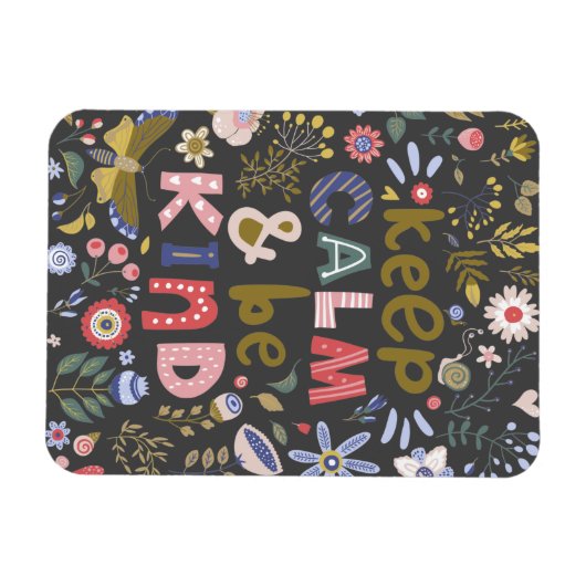 Hou kalm in het soort volksparren magneet (Horizontaal)