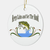 Hou kalm ingestelde haak keramisch ornament (Links)