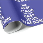 Hou kalm. Jezus werd geboren Cadeaupapier (Rol Hoek)