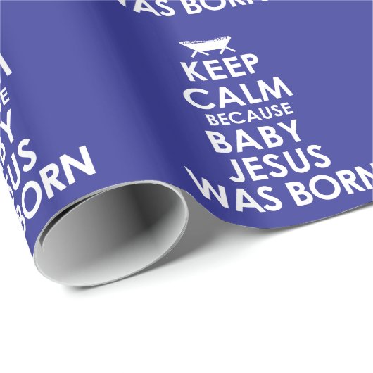 Hou kalm. Jezus werd geboren Cadeaupapier (Rol Hoek)