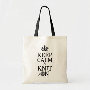 Hou kalm Knit op Crafts 2017 Tote Bag