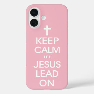 Hou kalm om Jezus aan te zetten - Christelijke rel iPhone 16 Hoesje