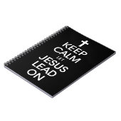 Hou kalm om Jezus aan te zetten - Christelijke rel Notitieboek (Linkerzijde)