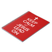 Hou kalm om Jezus aan te zetten - Christelijke rel Notitieboek (Linkerzijde)