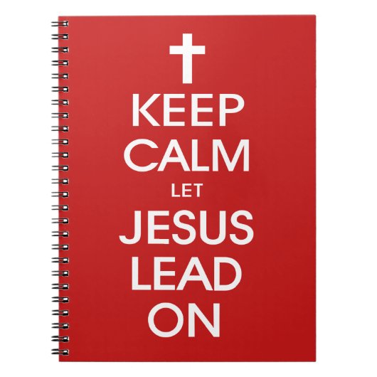 Hou kalm om Jezus aan te zetten - Christelijke rel Notitieboek (Voorkant)