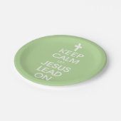 Hou kalm om Jezus aan te zetten - Christelijke rel Papieren Bordje (Gekanteld)