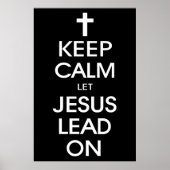 Hou kalm om Jezus aan te zetten - Christelijke rel Poster (Voorkant)