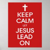 Hou kalm om Jezus aan te zetten - Christelijke rel Poster (Voorkant)