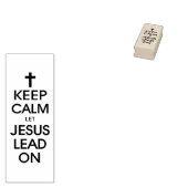 Hou kalm om Jezus aan te zetten - Christelijke rel Rubberstempel (Gestempeld)