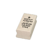 Hou kalm om Jezus aan te zetten - Christelijke rel Rubberstempel (Stempel)