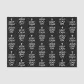 Hou kalm om Jezus aan te zetten - Christelijke rel Tissuepapier (Voorkant)