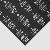 Hou kalm om Jezus aan te zetten - Christelijke rel Tissuepapier (Detail)