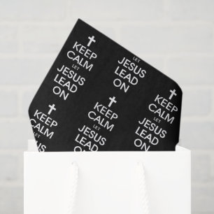 Hou kalm om Jezus aan te zetten - Christelijke rel Tissuepapier