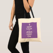 Hou kalm om Jezus aan te zetten - Christelijke rel Tote Bag (Voorkant (product))