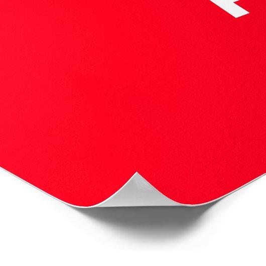 Hou kalm poster (Hoek)