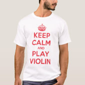 Hou kalm Shirt met Violin afspelen (Voorkant)