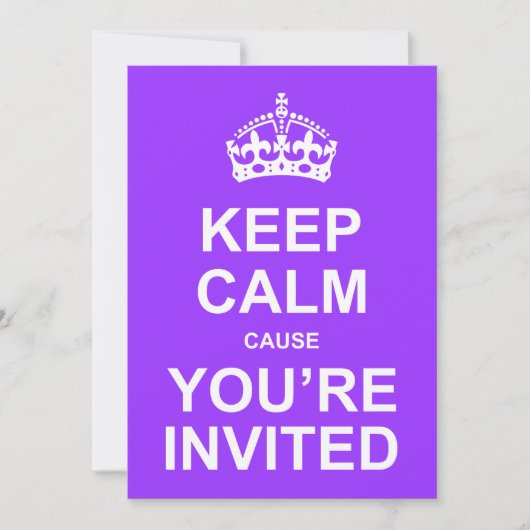 Hou kalm want je bent uitgenodigd Quinceañera Kaart (Voorkant)