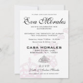 Hou kalm want je bent uitgenodigd Quinceañera Kaart (Achterkant)