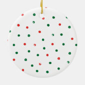 Hou Kerstmis met je versiering Keramisch Ornament (Achterkant)