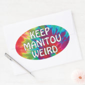 Hou Manitou raar, Manitou Springs Colorado Ovale Sticker (Envelop)