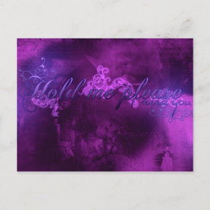 Hou me alsjeblieft vast. briefkaart