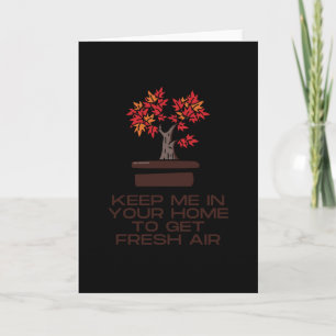 Hou me in je huis om frisse lucht te krijgen kaart
