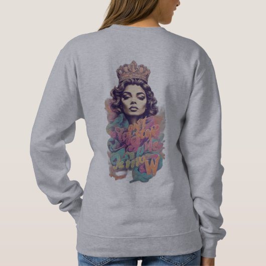 Hou me nu niet tegen: Pastel Queen Anthem T-shirt (Achterkant)