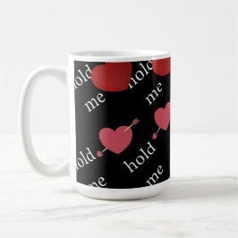"Hou Me" Romantische Hartjes Donkere Esthetische M Koffiemok