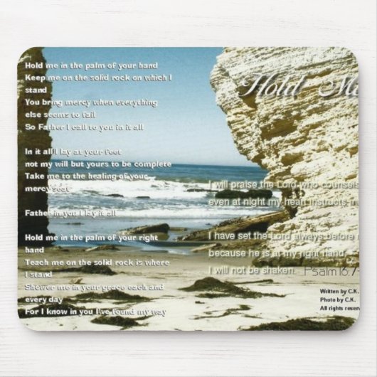 Hou me vast Mousepad Muismat (Voorkant)