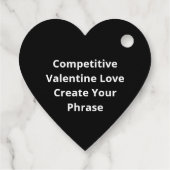 Hou meer van jou als ik win Grappige Valentijnstij Bedankjes Labels (Achterkant)