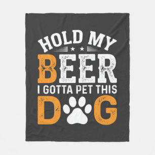 Hou Mijn Bier Hond Liefhebber Fleece Deken