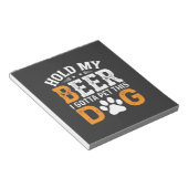 Hou Mijn Bier Hond Liefhebber Notitieblok (Schuin)