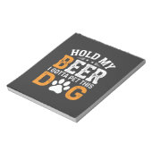 Hou Mijn Bier Hond Liefhebber Notitieblok (Linkerzijde)