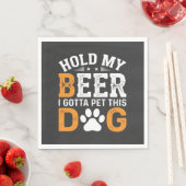 Hou Mijn Bier Hond Liefhebber Servet (Insitu)