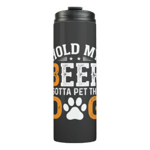 Hou Mijn Bier Hond Liefhebber Thermosbeker