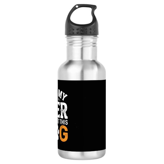 Hou Mijn Bier Hond Liefhebber Waterfles (Voorkant)