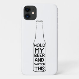 Hou Mijn Bier Vast En Kijk Naar Dit Grappige Drank Case-Mate iPhone Case