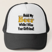 Hou Mijn Biertje Vriendin Trucker Pet (Voorkant)