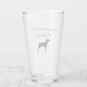 Hou Mijn Drankje Even Ik Moet Deze Hond Aaien Glas (Achterkant)