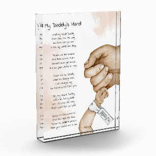 Hou Mijn Hand Papa Aandenken Gedicht Papa Cadeau Fotoblokken