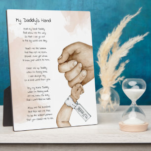 Hou Mijn Hand Papa Aandenken Gedicht Papa Cadeau Fotoplaat